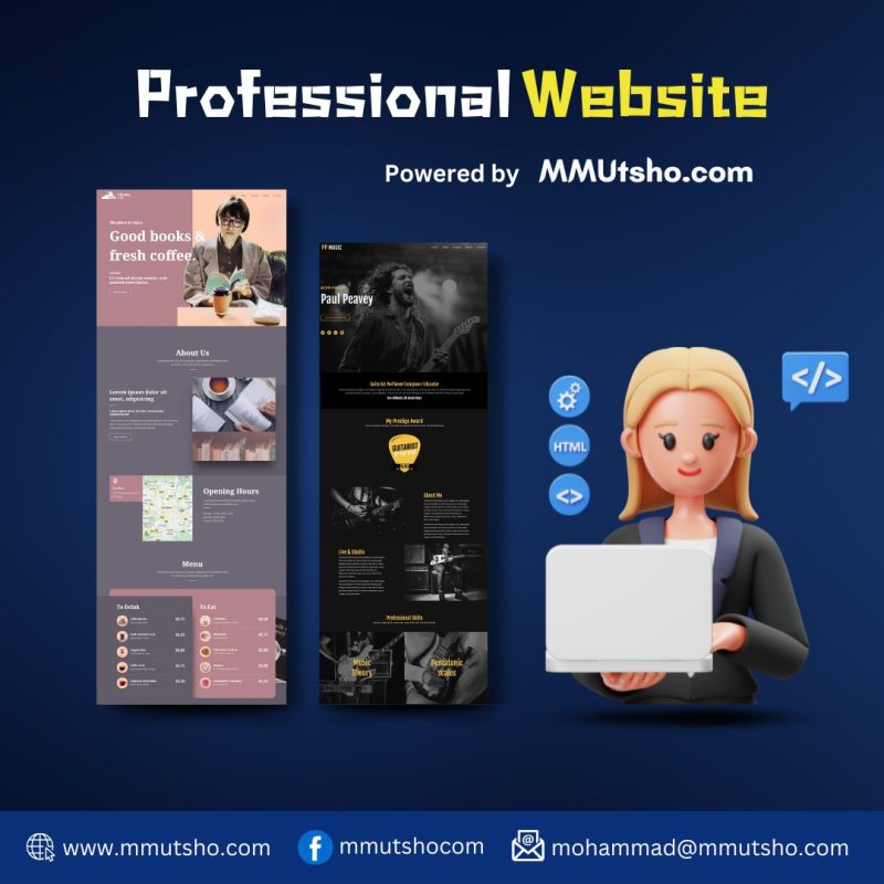Professional Website Decvelopment by MMUtsho