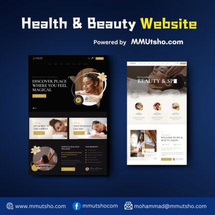 Health & Beauty Website Decvelopment by MMUtsho